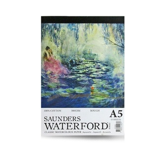 Saunders Waterford Watercolour Pad A5 300gsm 15 Sheet - Rough