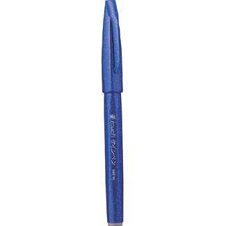 Pentel Fude Touch Sign Pen - Dark Blue