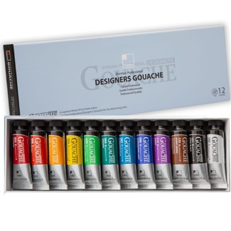 ShinHan Professional Designers Gouache Set 12pc x 15ml