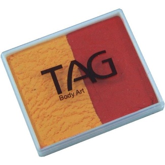 TAG Body Art & Face Paint Split Cake 50g - Golden Orange/Red