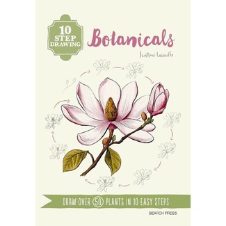 10 Step Drawing Book - Botanicals by Justine Lecouffe