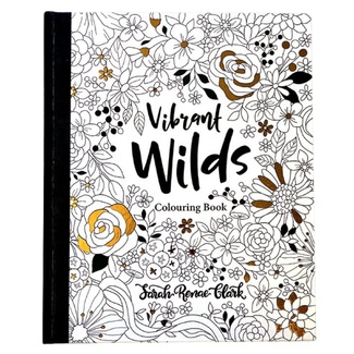 Vibrant Wilds Adult Colouring Book by Sarah Renae Clark
