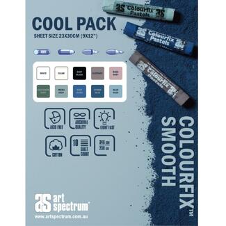 Art Spectrum Colourfix Smooth 23x30cm 340gsm 10 Sheets - Cool Pack