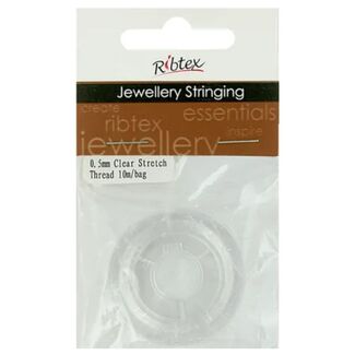 Ribtex Stretch Thread 0.5mm 10m - Clear