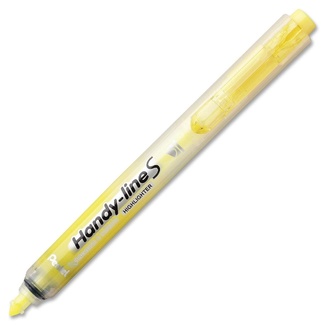 Pentel Handy-line S Retractable Highlighter - Yellow