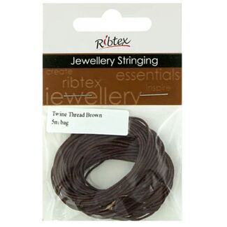 Ribtex Twine Thread 5m - Brown
