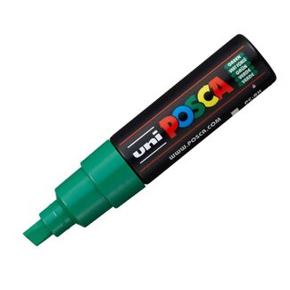 Uni Ball Posca Pen Bold Chisel Tip 8mm PC-8K - Green