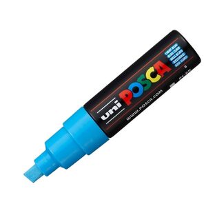 Uni Ball Posca Pen Bold Chisel Tip 8mm PC-8K - Light Blue