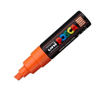 Uni Ball Posca Pen Bold Chisel Tip 8mm PC-8K - Orange