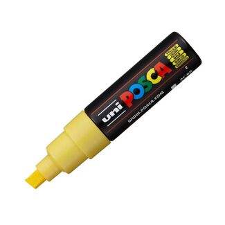 Uni Ball Posca Pen Bold Chisel Tip 8mm PC-8K - Yellow