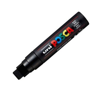 Uni Ball Posca Pen Broad Chisel Tip 15mm PC-17K - Black
