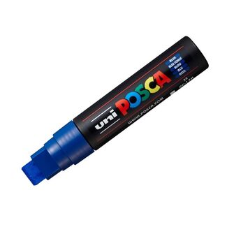 Uni Ball Posca Pen Broad Chisel Tip 15mm PC-17K - Blue