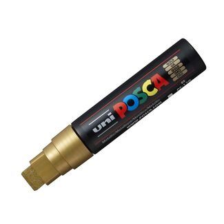 Uni Ball Posca Pen Broad Chisel Tip 15mm PC-17K - Gold