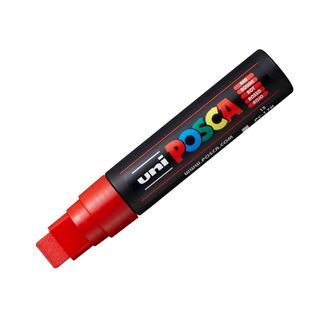 Uni Ball Posca Pen Broad Chisel Tip 15mm PC-17K - Red