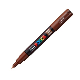 Uni Ball Posca Pen Extra Fine Bullet Tip 0.7mm PC-1M - Brown