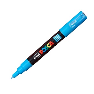 Uni Ball Posca Pen Extra Fine Bullet Tip 0.7mm PC-1M - Light Blue