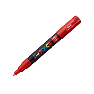 Uni Ball Posca Pen Extra Fine Bullet Tip 0.7mm PC-1M - Red