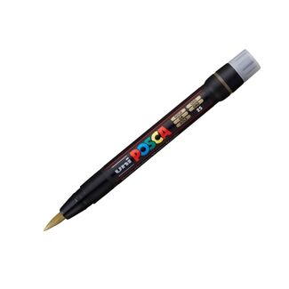 Uni Ball Posca Pen Flexible Brush Tip PCF-350 - Gold