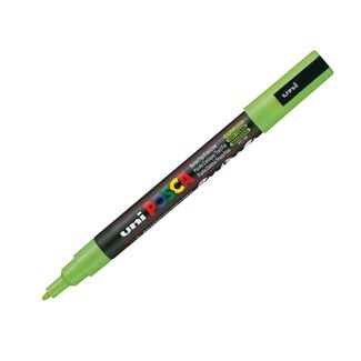 Uni Ball Posca Pen Fine Bullet Tip 1.3mm PC-3M - Apple Green