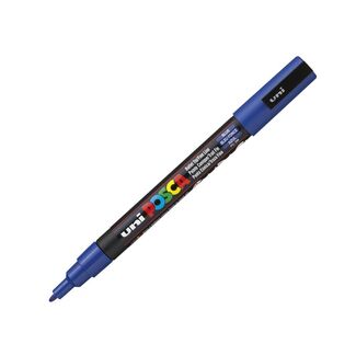 Uni Ball Posca Pen Fine Bullet Tip 1.3mm PC-3M - Blue