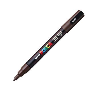 Uni Ball Posca Pen Fine Bullet Tip 1.3mm PC-3M - Dark Brown