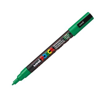 Uni Ball Posca Pen Fine Bullet Tip 1.3mm PC-3M - Green