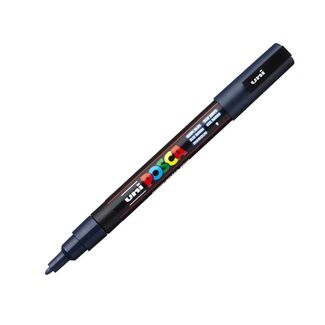 Uni Ball Posca Pen Fine Bullet Tip 1.3mm PC-3M - Navy Blue