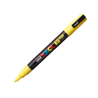 Uni Ball Posca Pen Fine Bullet Tip 1.3mm PC-3M - Yellow