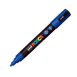 Uni Ball Posca Pen Medium Bullet Tip 2.5mm PC-5M - Blue