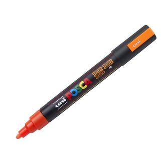 Uni Ball Posca Pen Medium Bullet Tip 2.5mm PC-5M - Fluoro Orange