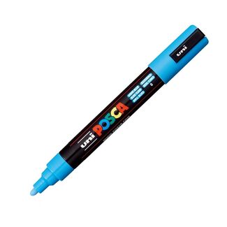 Uni Ball Posca Pen Medium Bullet Tip 2.5mm PC-5M - Light Blue