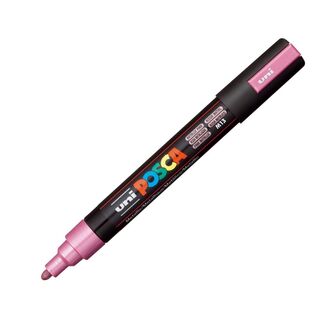 Uni Ball Posca Pen Medium Bullet Tip 2.5mm PC-5M - Metallic Pink