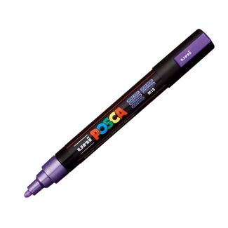 Uni Ball Posca Pen Medium Bullet Tip 2.5mm PC-5M - Metallic Violet
