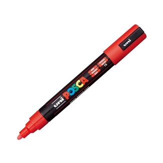 Uni Ball Posca Pen Medium Bullet Tip 2.5mm PC-5M - Red