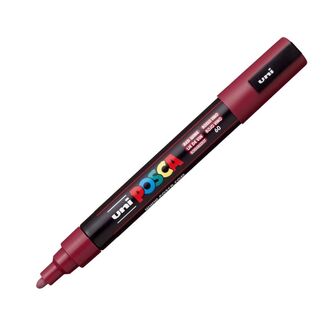 Uni Ball Posca Pen Medium Bullet Tip 2.5mm PC-5M - Red Wine