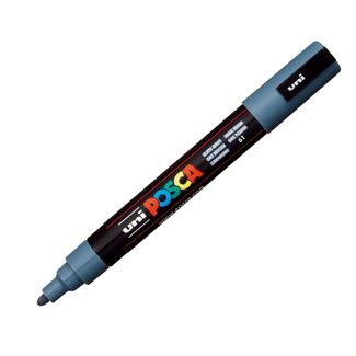 Uni Ball Posca Pen Medium Bullet Tip 2.5mm PC-5M - Slate Grey