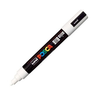 Uni Ball Posca Pen Medium Bullet Tip 2.5mm PC-5M - White