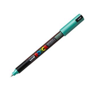 Uni Ball Posca Pen Ultra Fine Pin Tip 0.7mm PC-1MR - Metallic Green