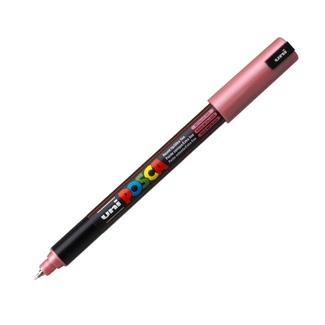 Uni Ball Posca Pen Ultra Fine Pin Tip 0.7mm PC-1MR - Metallic Red