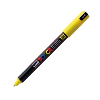 Uni Ball Posca Pen Ultra Fine Pin Tip 0.7mm PC-1MR - Yellow