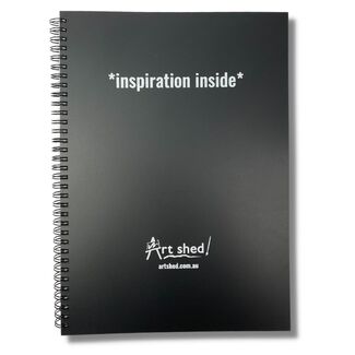 Art Shed Inspiration Inside Spiral Bound A4 Visual Diary 120 Sheet
