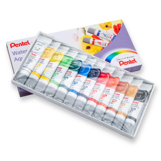 Pentel Watercolour Paint Set 12pc