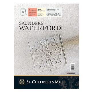 Saunders Waterford Watercolour Pad 23x31cm 300gsm 12 Sheets - Smooth
