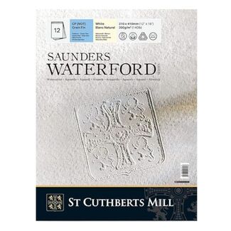 Saunders Waterford Watercolour Pad 31x41cm 300gsm 12 Sheets - Medium