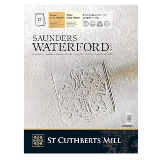 Saunders Waterford Watercolour Pad 31x41cm 300gsm 12 Sheets - Rough