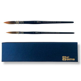 Art Spectrum Genuine Casan Squirrel French Watercolour Brush No.6 & No.8 Gift Box