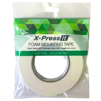 X-Press It Foam Mounting Tape 2mm x 18mm x 4m
