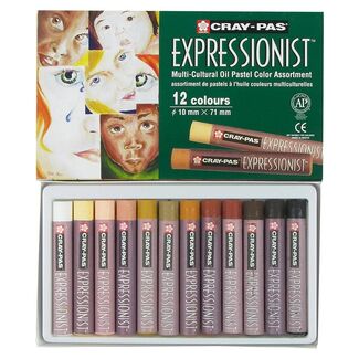 *Sakura Cray-Pas Expressionist Pastel Set 12pc - Portrait Colours