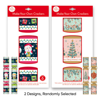 Portacraft Christmas Cracker Making Kit - Makes 6
