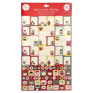 Portacraft Christmas Peel & Stick Gift Tags 160pc